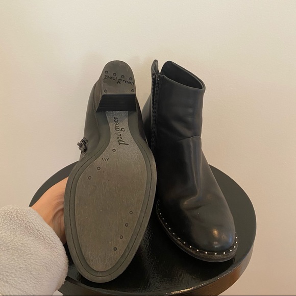 Paul Green Black Booties with Stud Detail - Picture 7 of 7